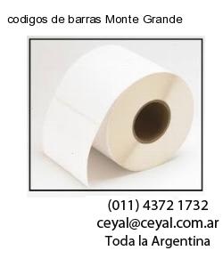 codigos de barras Monte Grande