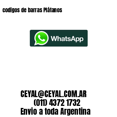 codigos de barras Plátanos