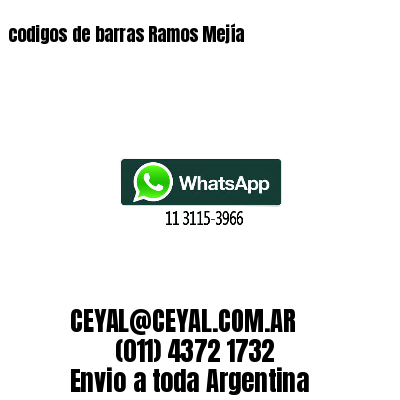 codigos de barras Ramos Mejía