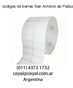 codigos de barras San Antonio de Padua