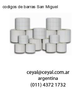codigos de barras San Miguel
