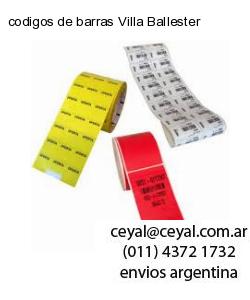 codigos de barras Villa Ballester