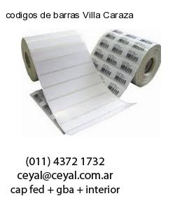 codigos de barras Villa Caraza