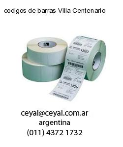 codigos de barras Villa Centenario