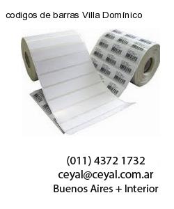 codigos de barras Villa Domínico