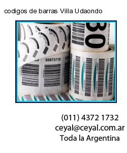 codigos de barras Villa Udaondo