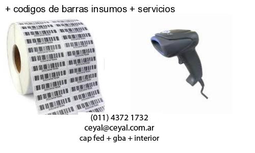   codigos de barras insumos   servicios
