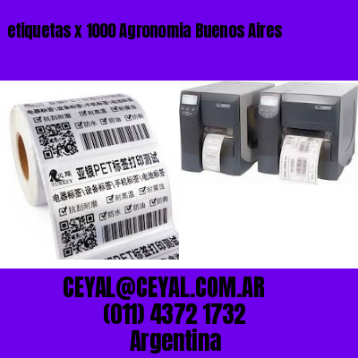 etiquetas x 1000 Agronomia Buenos Aires