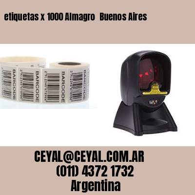 etiquetas x 1000 Almagro  Buenos Aires
