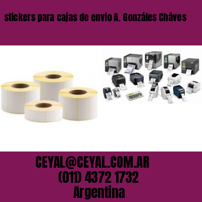 stickers para cajas de envio A. Gonzáles Cháves
