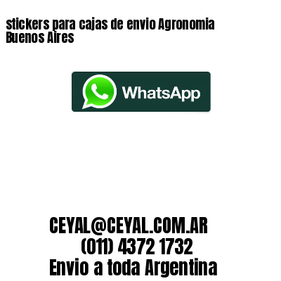 stickers para cajas de envio Agronomia Buenos Aires