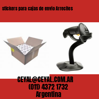 stickers para cajas de envio Arrecifes