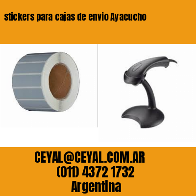 stickers para cajas de envio Ayacucho