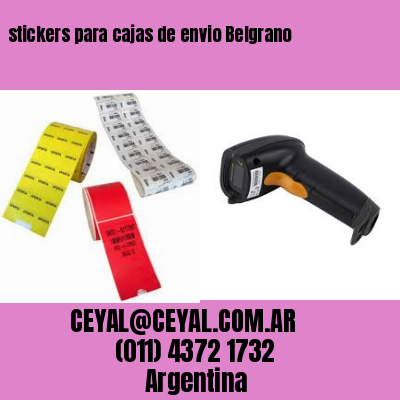 stickers para cajas de envio Belgrano