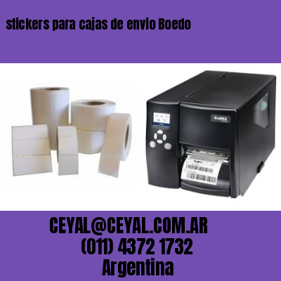 stickers para cajas de envio Boedo