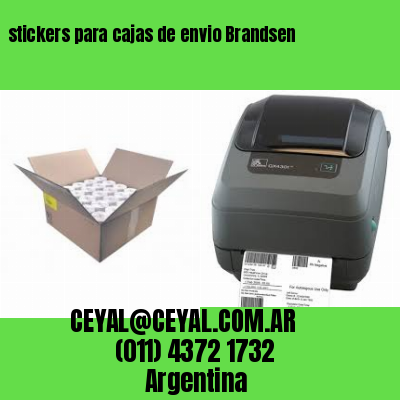 stickers para cajas de envio Brandsen