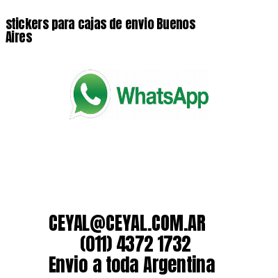 stickers para cajas de envio Buenos Aires