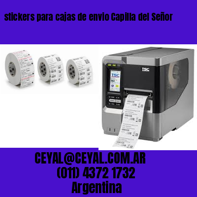 stickers para cajas de envio Capilla del Señor