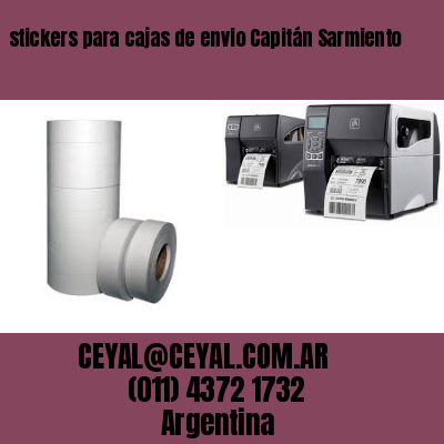stickers para cajas de envio Capitán Sarmiento