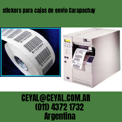 stickers para cajas de envio Carapachay