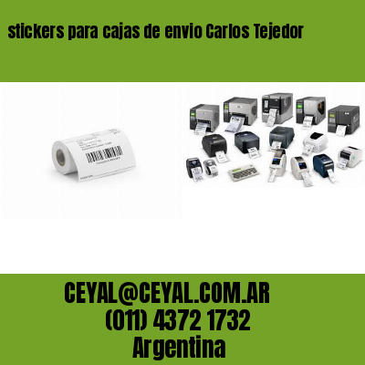 stickers para cajas de envio Carlos Tejedor