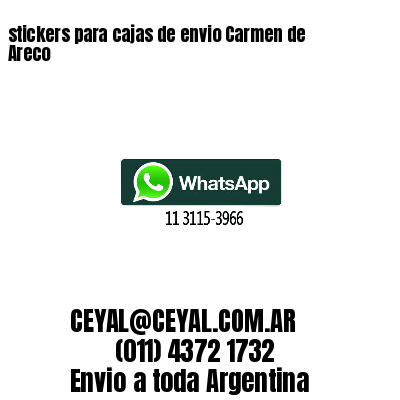 stickers para cajas de envio Carmen de Areco