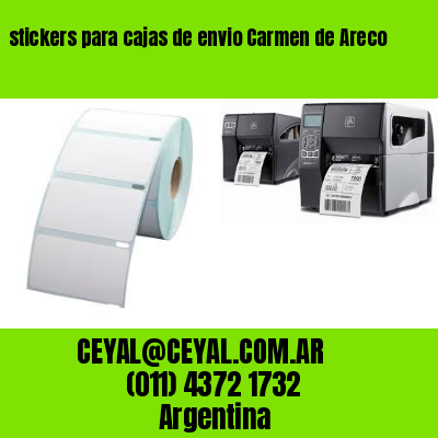 stickers para cajas de envio Carmen de Areco