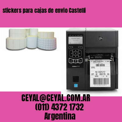 stickers para cajas de envio Castelli