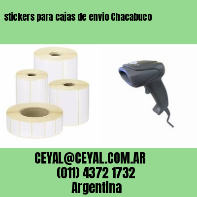 stickers para cajas de envio Chacabuco
