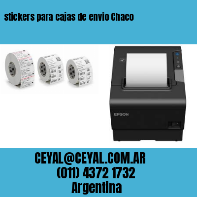 stickers para cajas de envio Chaco