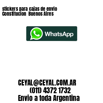 stickers para cajas de envio Constitucion Buenos Aires