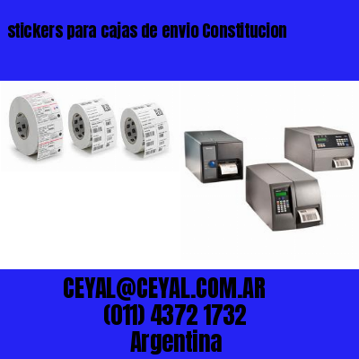 stickers para cajas de envio Constitucion
