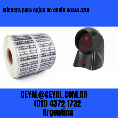 stickers para cajas de envio Costa Azul