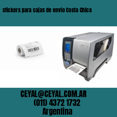 stickers para cajas de envio Costa Chica