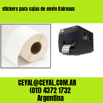 stickers para cajas de envio Daireaux