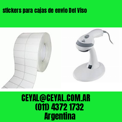 stickers para cajas de envio Del Viso