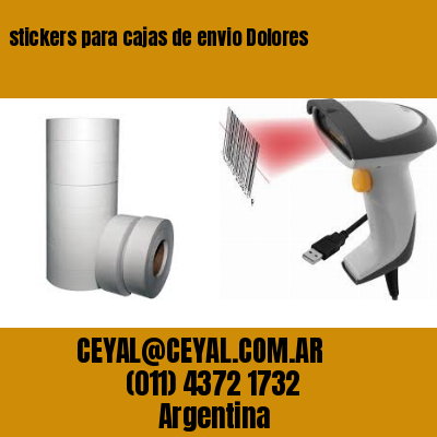 stickers para cajas de envio Dolores