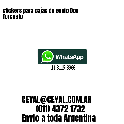 stickers para cajas de envio Don Torcuato