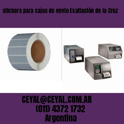stickers para cajas de envio Exaltación de la Cruz