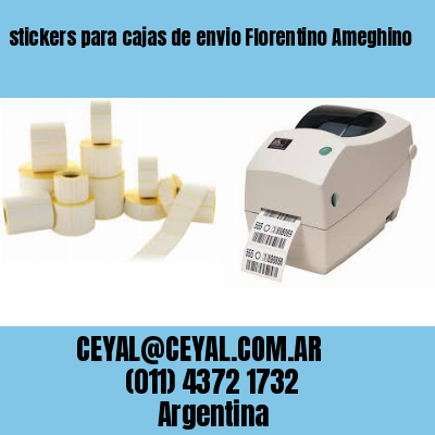 stickers para cajas de envio Florentino Ameghino