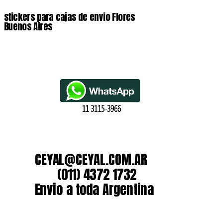 stickers para cajas de envio Flores  Buenos Aires