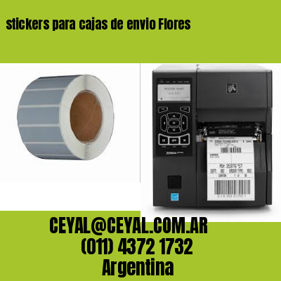 stickers para cajas de envio Flores