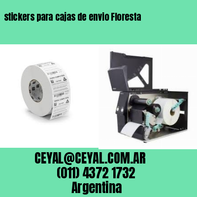 stickers para cajas de envio Floresta