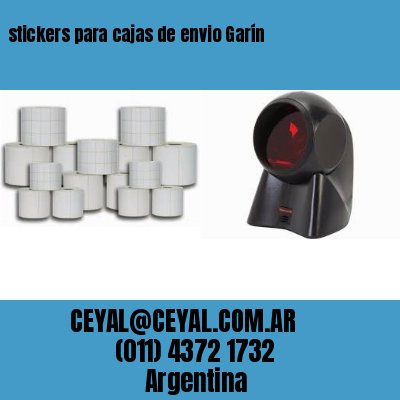 stickers para cajas de envio Garín