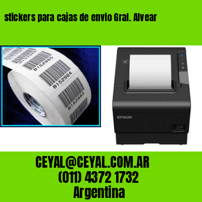 stickers para cajas de envio Gral. Alvear