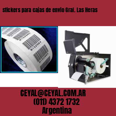 stickers para cajas de envio Gral. Las Heras