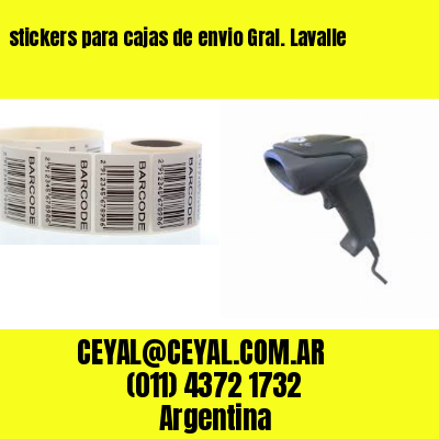 stickers para cajas de envio Gral. Lavalle