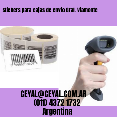 stickers para cajas de envio Gral. Viamonte