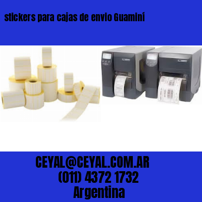 stickers para cajas de envio Guaminí