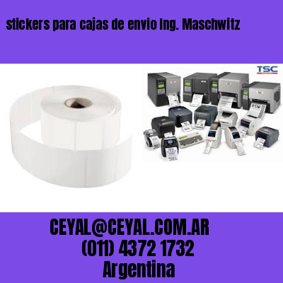 stickers para cajas de envio Ing. Maschwitz